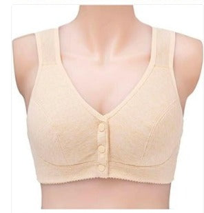 New Front Buckle Bra Women Soft Cotton Bras Plus