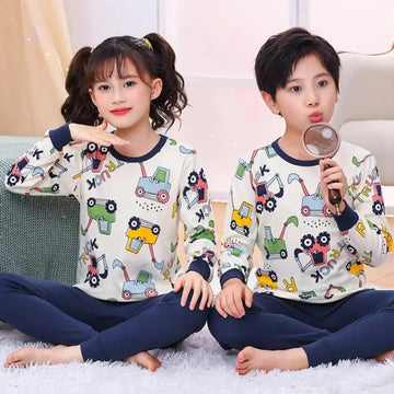 Cars Printed Kids Night Dress For Girls and Boys (1 Pcs) OM-213