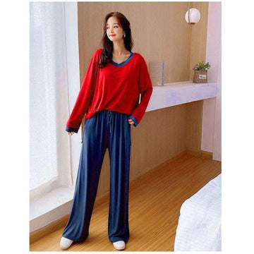 Sleep in Style: Comfy Cotton Jersey Nightwear Suit for Women and Girls