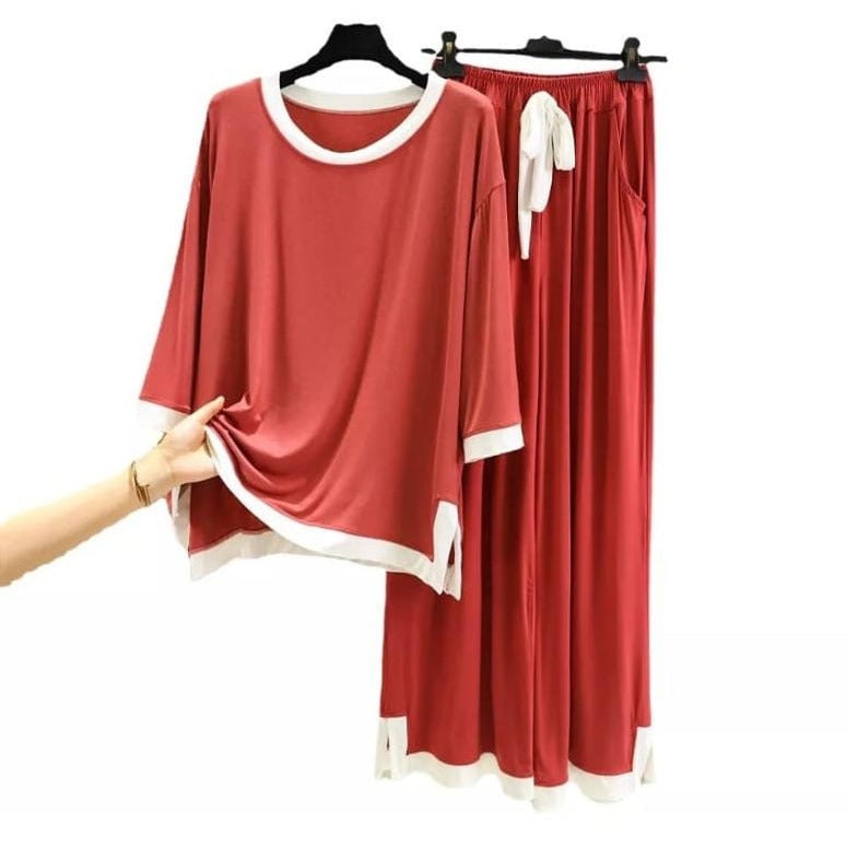 Sleep in Style: Comfy Cotton Jersey Nightwear Suit for Women and Girls