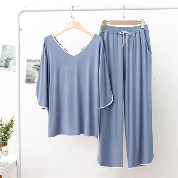 Sleep in Style: Comfy Cotton Jersey Nightwear Suit for Women and Girls