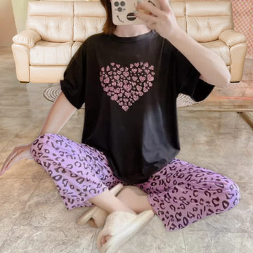 Sleep in Style: Comfy Cotton Jersey Nightwear Suit for Women and Girls