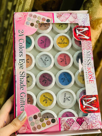 24-Color Creamy Eyeshadow Palette - Intense Pigments for All-Day Glam