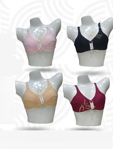 Pack of 4 Non Padded Soft Stuff High Quality Bra