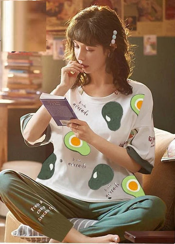 Avacoda Fruits Printed The Ultimate Dream Wear Sleep Suit (OM-85)