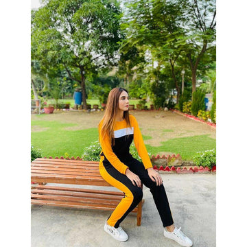 Yellow Gym Suit for Women and Girls - Breathable Workout Clothes