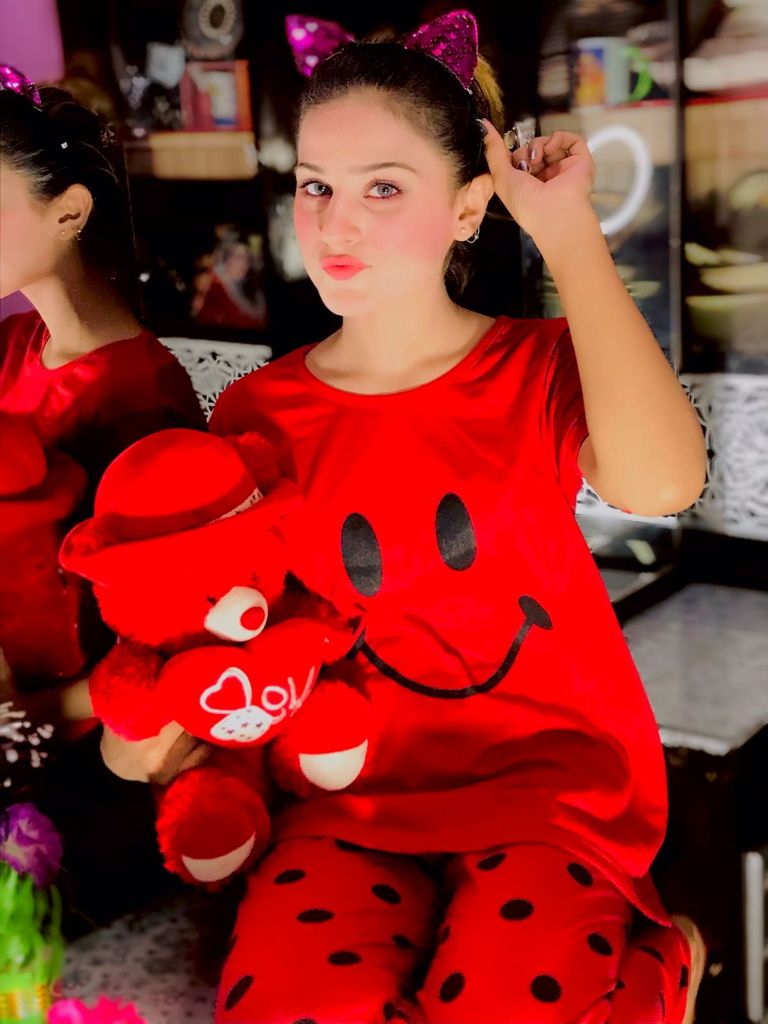 Red Smile  Half Sleeves The Ultimate Dream wear Sleep Suit (OM-44)