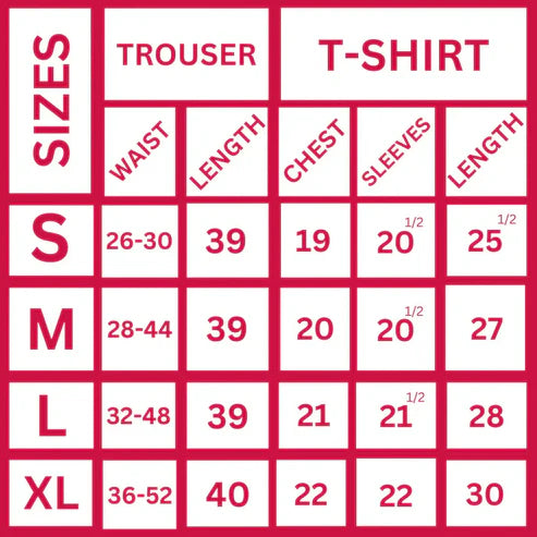 Red fencede sunch with Cherry printed Full sleeves night suit The Ultimate Dream Wear Sleep Suit (OM-167)