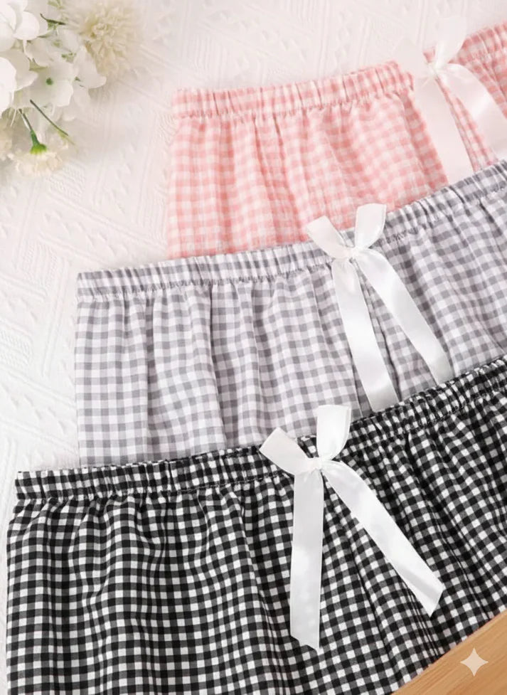 Pack of 3 Small Check Printed Plazo Set For Her