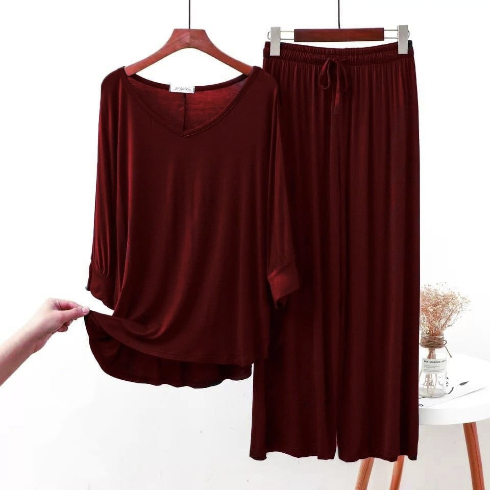 Sleep in Style: Comfy Cotton Jersey Nightwear Suit for Women and Girls