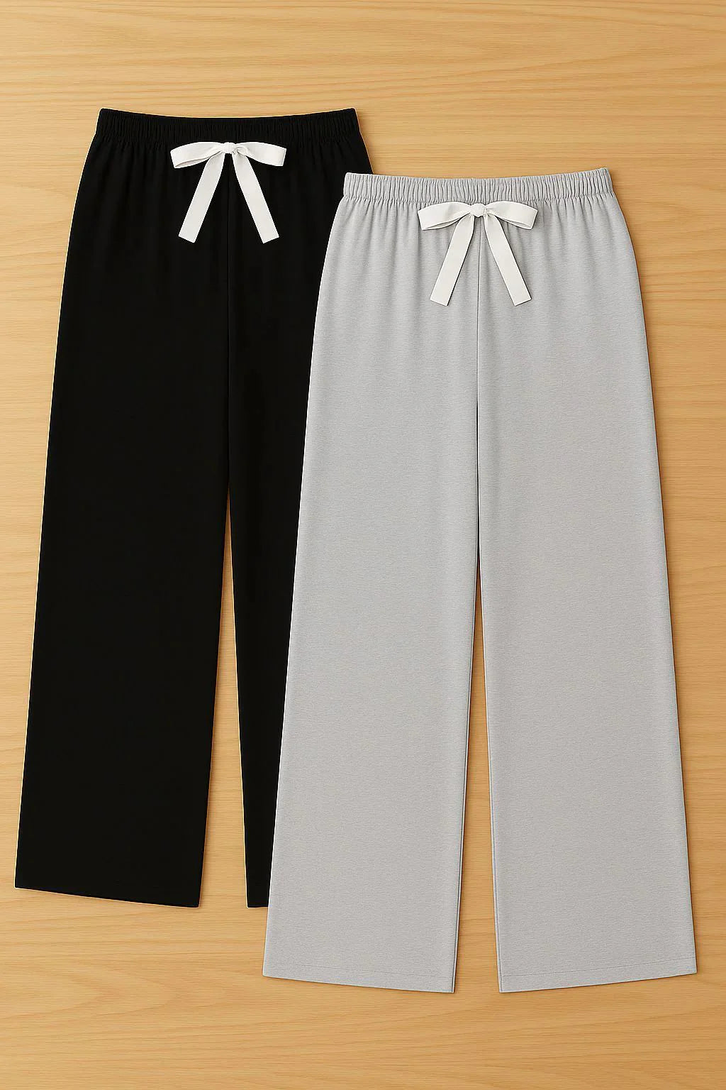 Pack Of 2 Plain  Plazo Pajama – Comfortable Everyday Wear ( OM-90113)