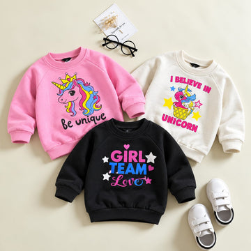 Kids Sweatshirt Pack of 3 – Fleece Winter ( SS 501)