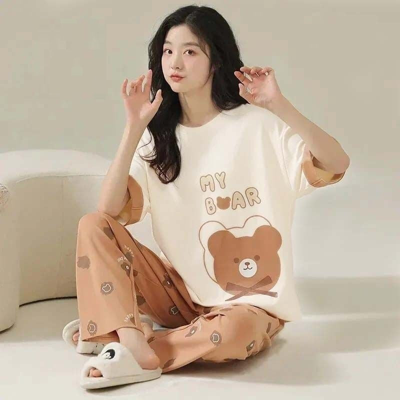 My Bear Printed The Ultimate Dream Wear Sleep Suit (OM-75)