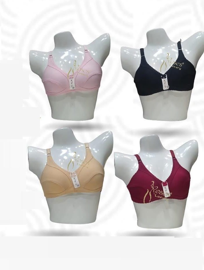 Pack of 4 Non Padded Soft Stuff High Quality Bra